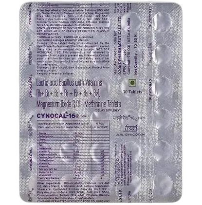 cynocal 16 rf tablet 30's